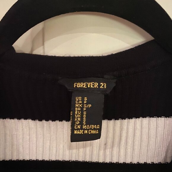 Forever 21 Striped Collared Tank Top - Picture 2 of 3